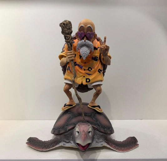 Tortue Géniale – Statue Maître Ermite sur sa Tortue