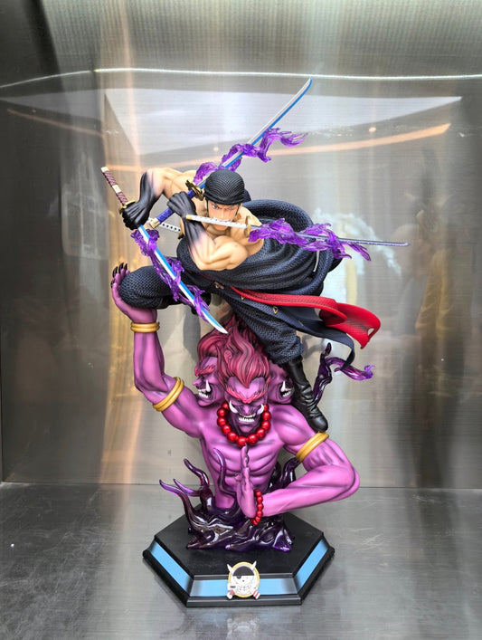 Roronoa Zoro – Statue Sabreur aux Têtes Interchangeables